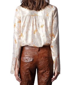 Zadig & Voltaire Tioly Metallic Spark Flowers Shirt