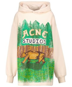 Acne Studios Grant Levy Edition Fikka Bear-Print Oversized Hoodie