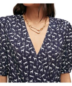 Maje Rampa Equestrian Print Dress