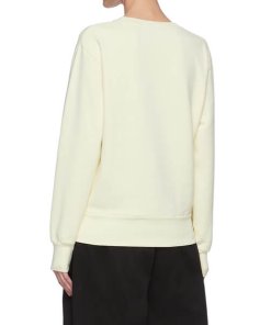 Acne Studios Beaded Face Patch Cotton Sweater