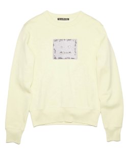 Acne Studios Beaded Face Patch Cotton Sweater