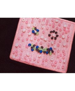 Acne Studios Beaded Face Patch Cotton Sweater