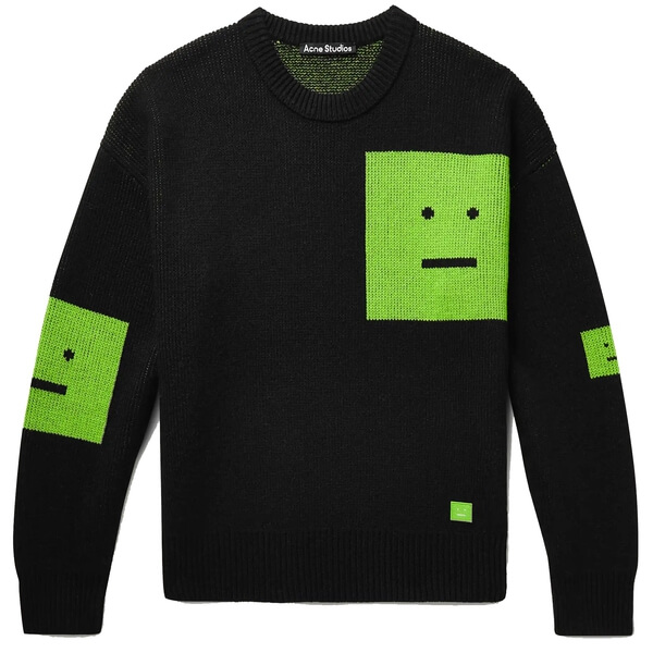 acne studios FACE ニット Acne Studios Wool Face Sweater – evaChic