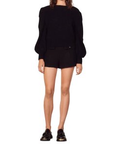 Sandro Peppy Embroidered Floral Sweater