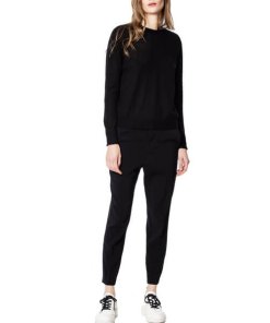 Zadig & Voltaire Emma Rhinestone Open Back Cashmere Sweater