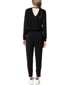 Zadig & Voltaire Emma Rhinestone Open Back Cashmere Sweater