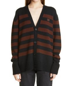 Acne Studios Kimano Striped Wool Cardigan