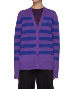 Acne Studios Kimano Striped Wool Cardigan