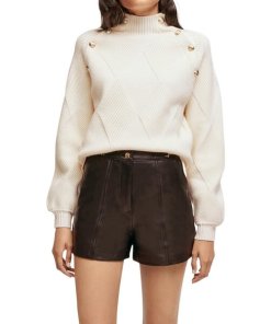 Maje Marna Ribbed Knit Sweater