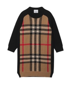 Burberry Kids Dianne Vintage Check Sweater Dress