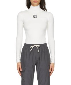 Alexanderwang.T Logo Patch Turtleneck Top