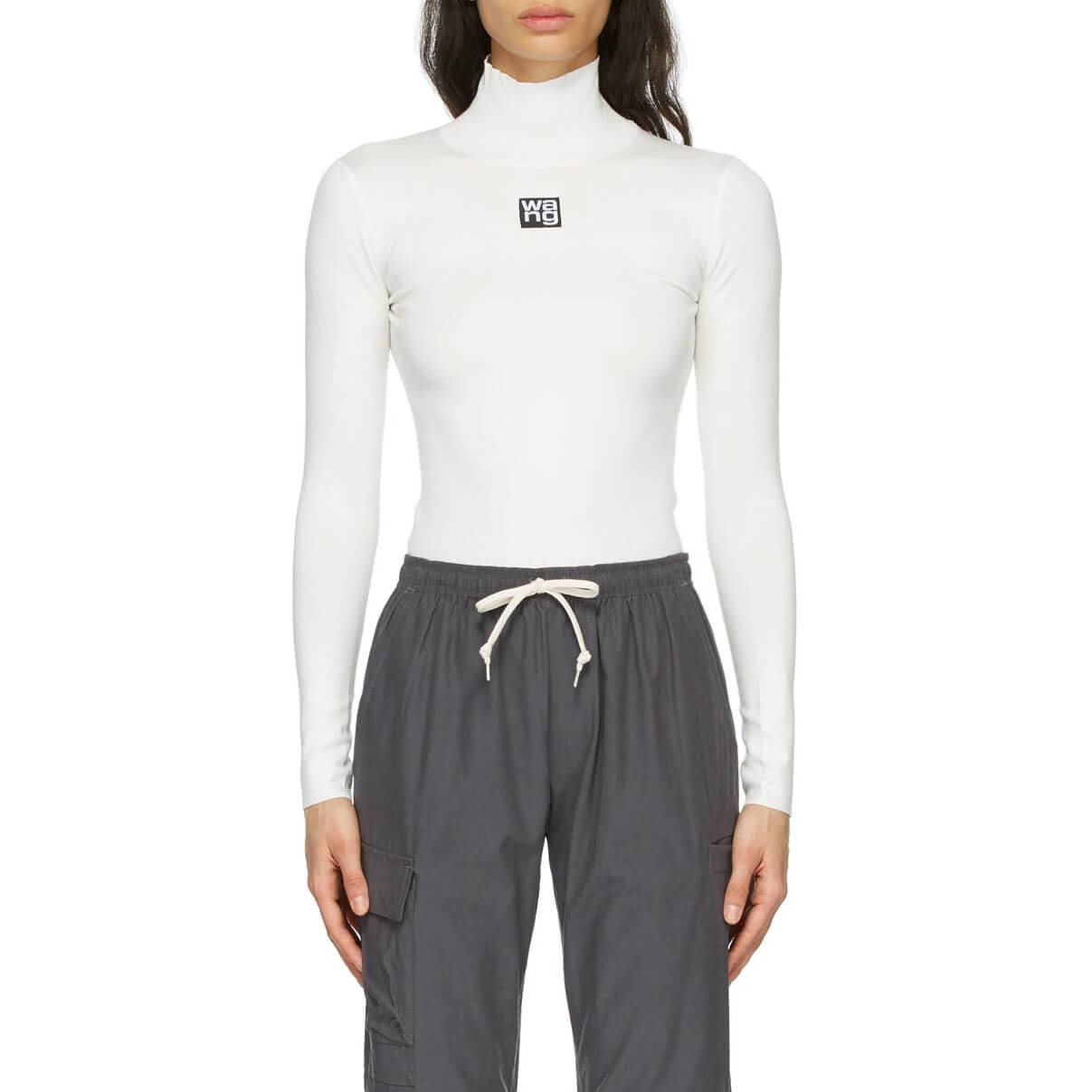Alexanderwang.T Logo Patch Turtleneck Top – evaChic