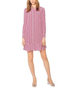 Tory Burch Cora Nantucket Red Primrose Printed Dress