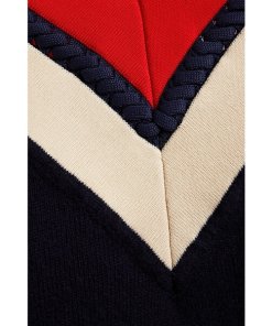 Sandro Torsy Striped V-neck Sweater