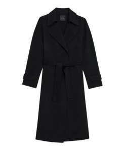 Theory Oaklane Long Cashmere Trench Coat