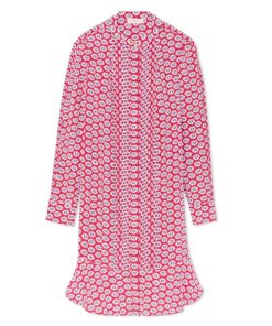 Tory Burch Cora Nantucket Red Primrose Printed Dress