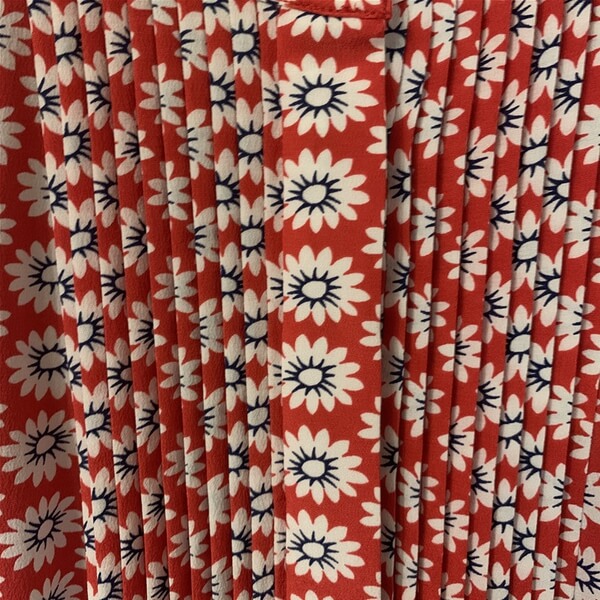 Tory Burch Cora Nantucket Red Primrose Printed Dress