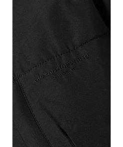 Alexander Wang Paneled Teddy Fleece & Nylon Sculpted Jacket