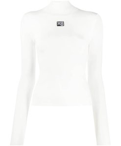 Alexanderwang.T Logo Patch Turtleneck Top