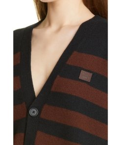 Acne Studios Kimano Striped Wool Cardigan