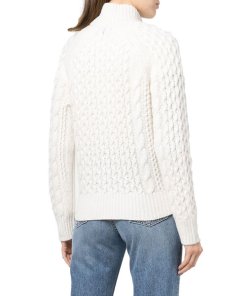Nili Lotan Kalina Zipped Cable-Knit Cashmere Cardigan
