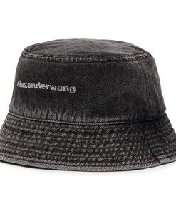 Alexander Wang Rhinestone-Embellished Denim Bucket Hat – evaChic