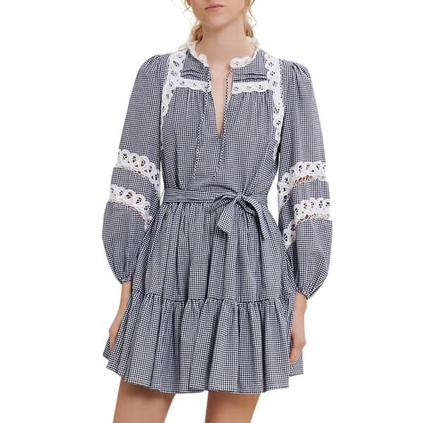 white christmas dresses Antique Edwardian Ecru Cotton Lace Inlay Lawn Dress – Blossom Vintage main image 0