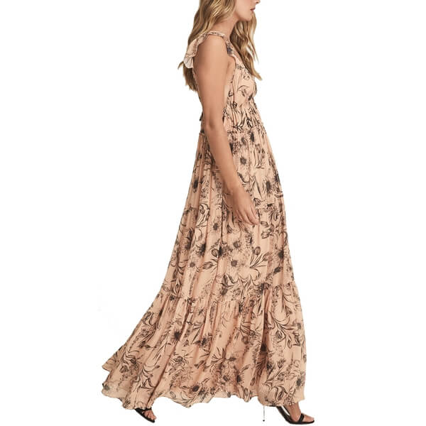 white christmas dresses Cut in Shift Maxi Dress main image 1