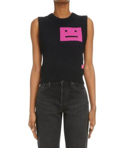 Acne Studios Face Jacquard Wool Sweater Vest