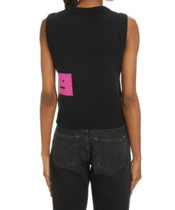 Acne Studios Face Jacquard Wool Sweater Vest