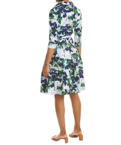 Samantha Sung Audrey Cherry Blossoms Cotton Dress