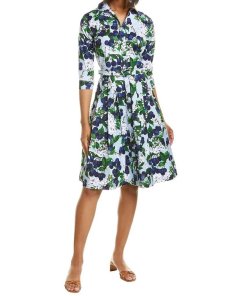 Samantha Sung Audrey Cherry Blossoms Cotton Dress