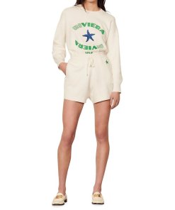 Sandro Leandre Embroidered Drawstring Shorts