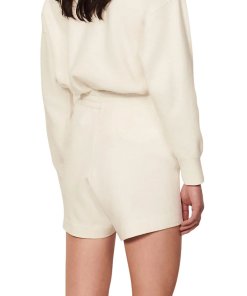 Sandro Leandre Embroidered Drawstring Shorts