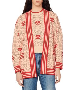 Sandro Ezekiel Reversible Jacquard Cardigan