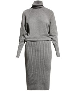 Michael Kors Collection Turtleneck Cashmere Dress