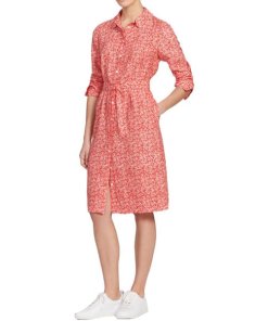Comptoir des Cotonniers Lollipop Feuillage Silk Satin Dress