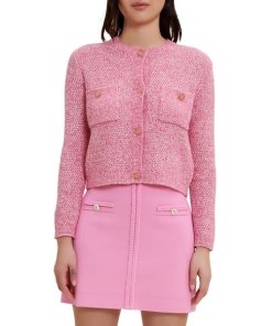 Maje Marguerita Heathered Cardigan