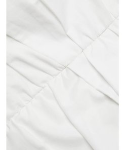 Veronica Beard Kayla Puff-Sleeve Square-Neck Cotton-Blend Top