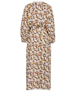 Tory Burch Reverie Floral Balloon-Sleeve Caftan Dress