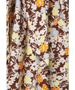 Tory Burch Reverie Floral Balloon-Sleeve Caftan Dress