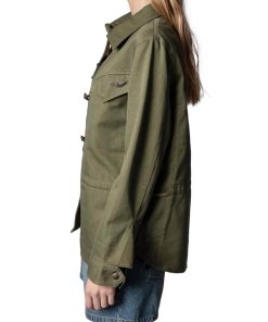 Zadig & Voltaire Tackl Cotton & Linen Military Shirt