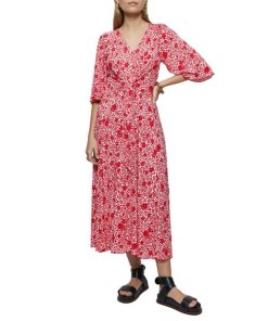 Jigsaw Sweetpea Jersey Tie Front Midi DressThe Frankie Shop Lui Organic Cotton Shirt