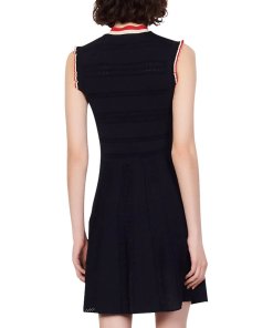 Sandro Fidelia Sleeveless Fit & Flare Knit Dress