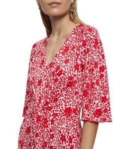 Jigsaw Sweetpea Jersey Tie Front Midi Dress