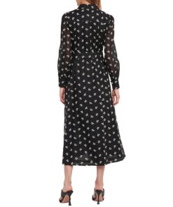 Tory Burch Embroidered Floral Artist's Midi Dress