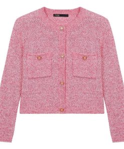 Maje Marguerita Heathered Cardigan