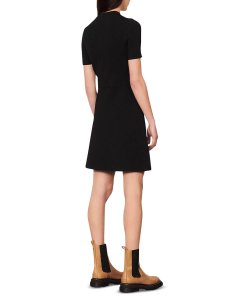 Sandro Alyssa Ribbed Top Knit Dress
