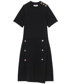 Sandro Alyssa Ribbed Top Knit Dress