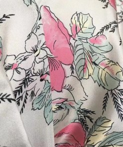 Zadig & Voltaire Ruffle Twill Roses Judo Silk Dress